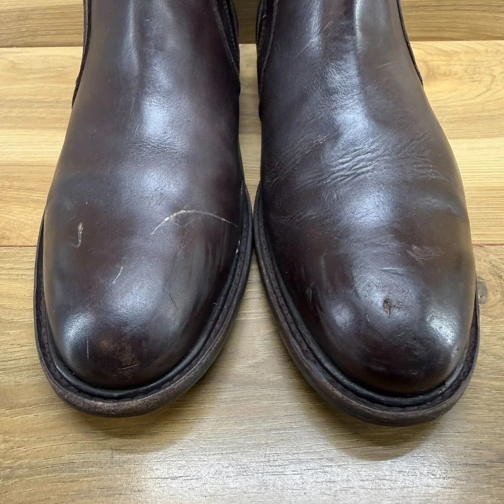 Proxon Chelsea Steel Toe Chelsea Boots Mens 9 Dark Brown Leather Good Year Welt